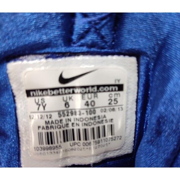 Nike Air Griffey Max 1 Youth 7Y Womens 8.5 552983-100 Rare Colorway Blue White - Picture 6 of 6